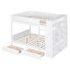 preview thumbnail 5 of 30, Full over Full Bunk Bed With 2 Drawers And Multi-layer Cabinet