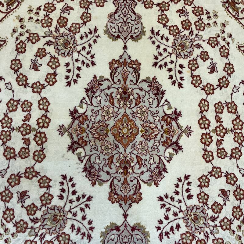 HERAT ORIENTAL Handmade Nain Wool Rug - 3'8" x 5'8"