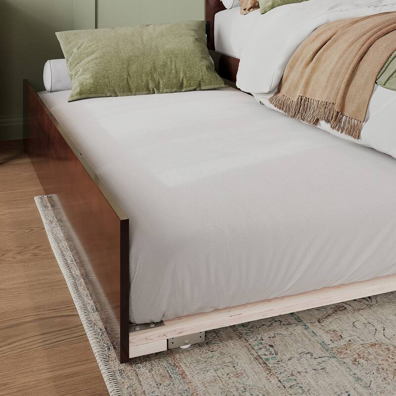 AFI Madison Platform Bed with Matching Footboard & Trundle