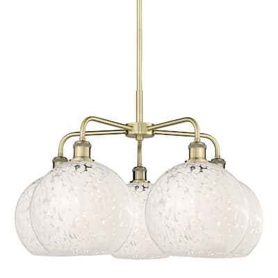 Innovations Lighting 516-5C-18-28-White Mouchette-Indoor Chandelier