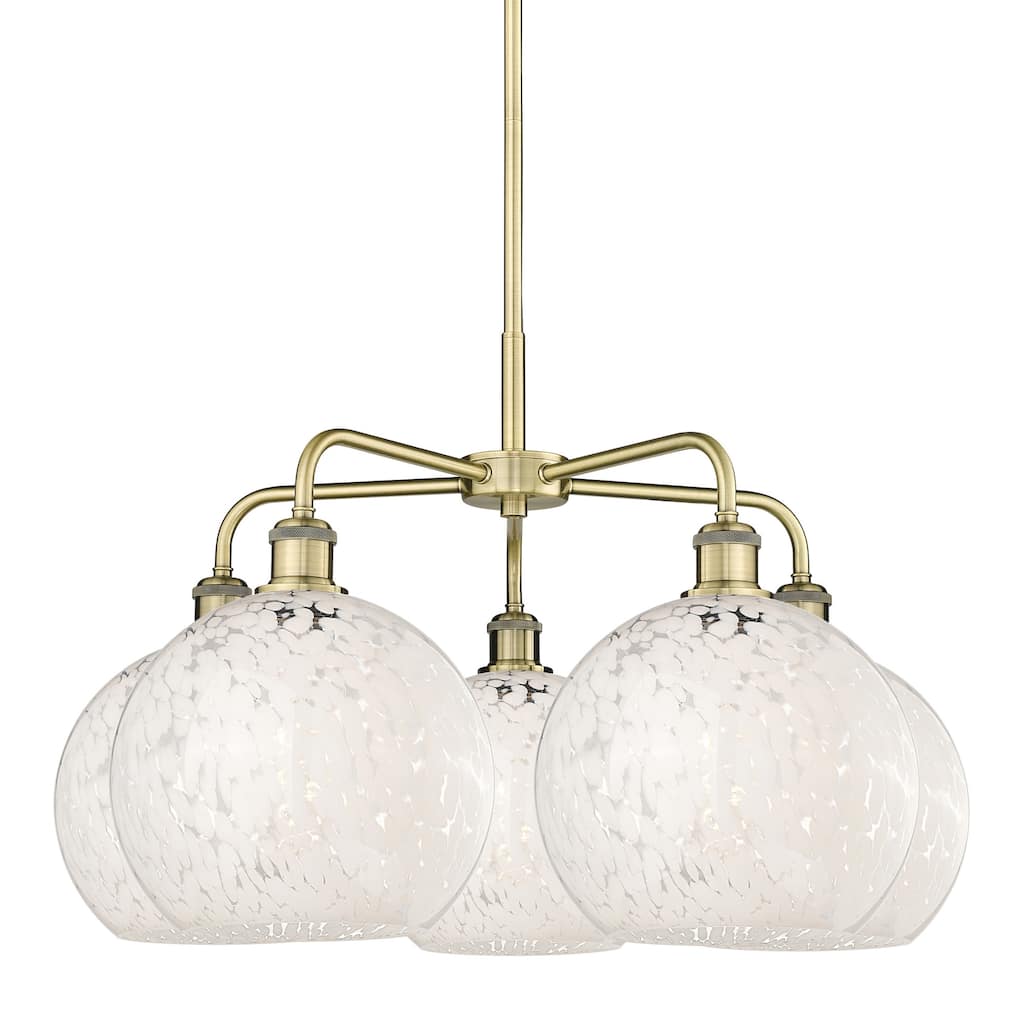 Innovations Lighting 516-5C-18-28-White Mouchette-Indoor Chandelier