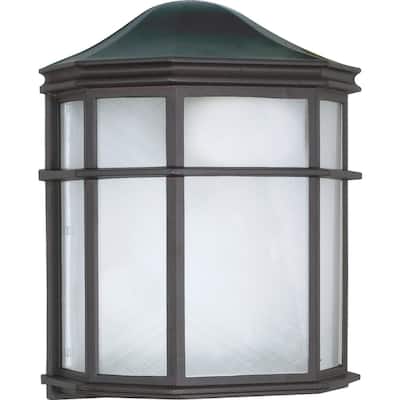1-Light 10 In. Cage Lantern Wall