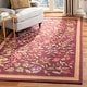 preview thumbnail 72 of 104, SAFAVIEH Handmade Chelsea Jalisa French Country Floral Wool Rug 2'9" x 4'9" - Burgundy - Rectangle