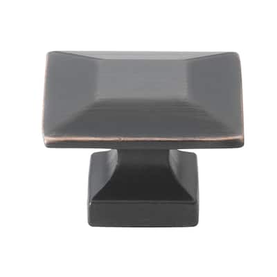 GlideRite 1.375-inch Oil-rubbed Bronze Square Cabinet Knobs (Pack of 10)