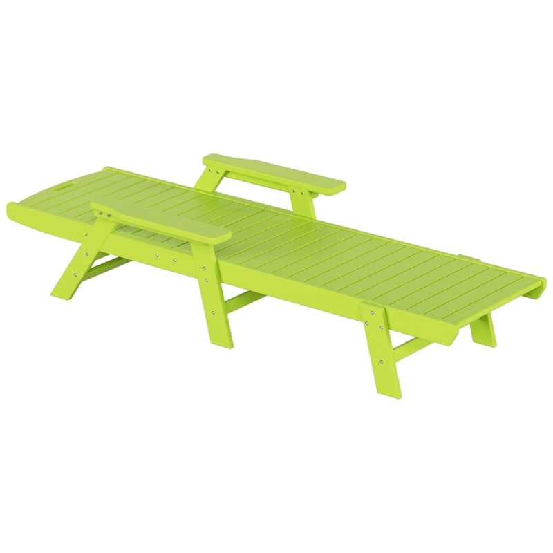 Laguna Hdpe All Weather Outdoor Patio Pool Reclining Chaise Lounge (Set Of 2)