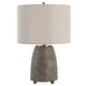 preview thumbnail 4 of 5, Uttermost Gorda Bronze Ceramic Table Lamp - 23"H,   Shade 10"H x 15 Dia. (in)