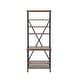 preview thumbnail 6 of 7, Rendrick Farmhouse Adjustable Shelves Bookcase by Furniture of America