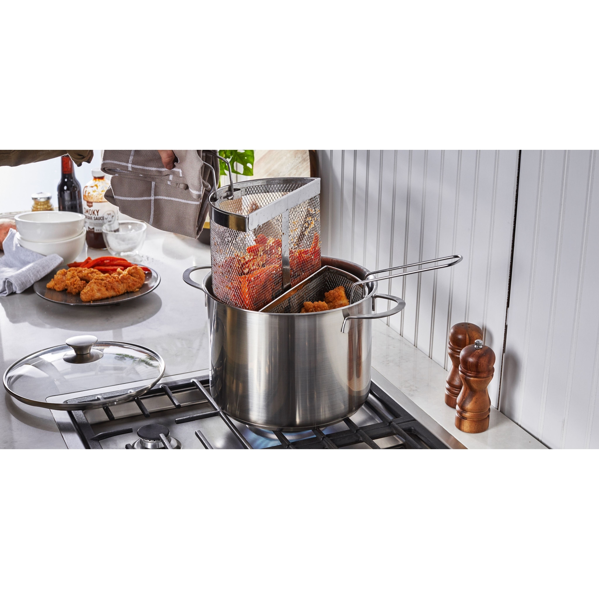 Cookware set, 7 pieces, Resto, stainless steel - Demeyere