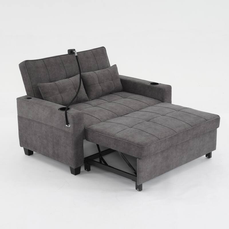 Pull Out Recliner Chair Bed Convertible 3 in 1