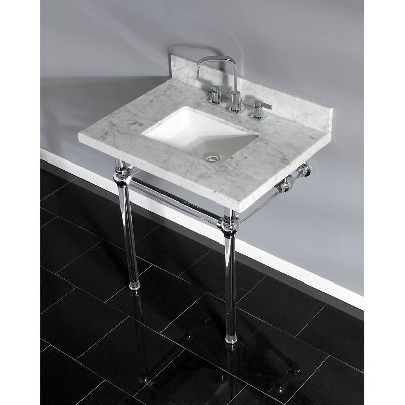 Kingston Brass Templeton 30" Rectangular Marble Wall Mounted Bathroom