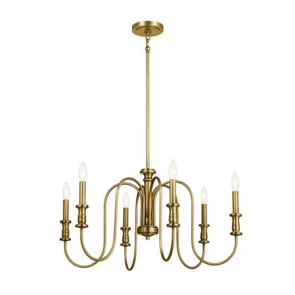 Kichler Karthe 6-Light Gold French Country/Cottage Chandelier