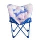 preview thumbnail 2 of 8, Urban Shop Soft Folding Butterfly Chair With Holographic Trim