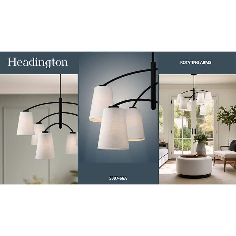Minka Lavery 5397 Headington 6 Light 40" Wide Chandelier
