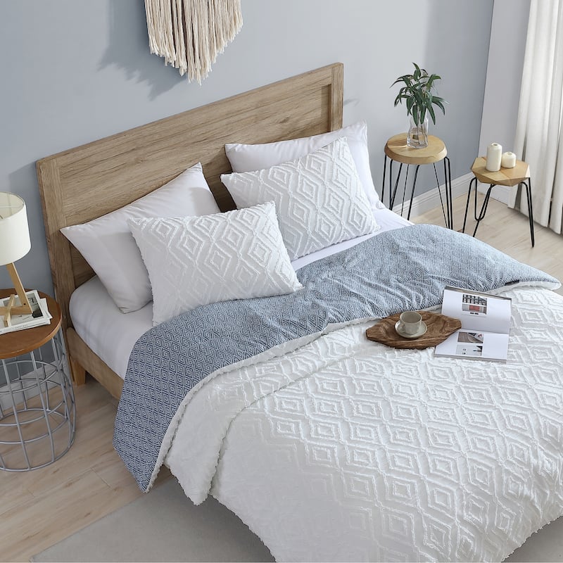 French Connection Hanwell Clipped Jacquard Comforter Sets