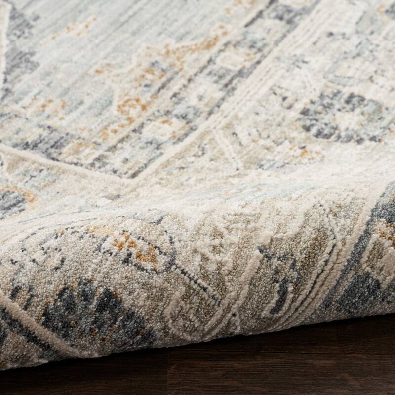 Nourison Nyle Indoor only Grey Geometric Area Rug