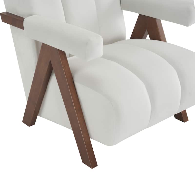 Delani Mid Century Upholstered Accent Chair by Christopher Knight Home