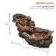 preview thumbnail 3 of 10, Alpine Corporation 41" Long Indoor/Outdoor Stone River Rock Fountain with LED Lights
