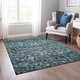 preview thumbnail 48 of 152, Machine Washable Indoor/ Outdoor Chantille Traditional Vintage Floral Rug Teal - 10' x 14'