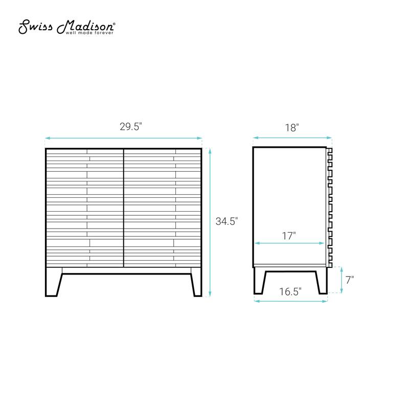Cascade 30" Freestanding Bathroom Vanity Cabinet Without Top In Natural Oak - 30