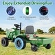 preview thumbnail 10 of 16, 12V 2-in-1 Kids Tractor with Trailer and Remote Control for Ages 3-8 - 49" x 23" x 24"