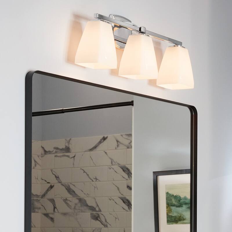 Kichler Lighting Marant 23.75" 3-Light Vanity Light with Opal Glass in Chrome