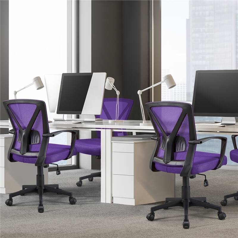 Yaheetech Adjustable Mesh Office Chair Mid Back Swivel Executive Chair