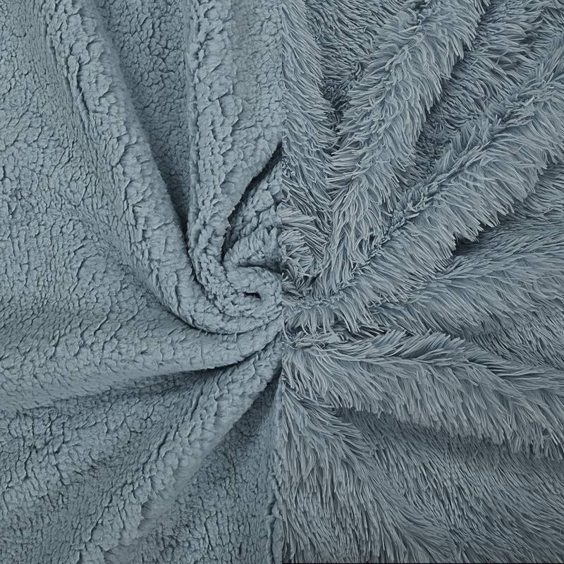 Faux Fur Plush Blanket Throw Blanket for Couch,