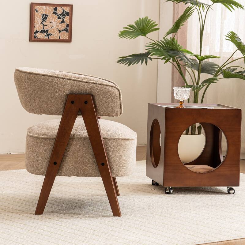 Modern Accent Chair, Armchair with 8.7" Thick Seat Cushion for Living Room