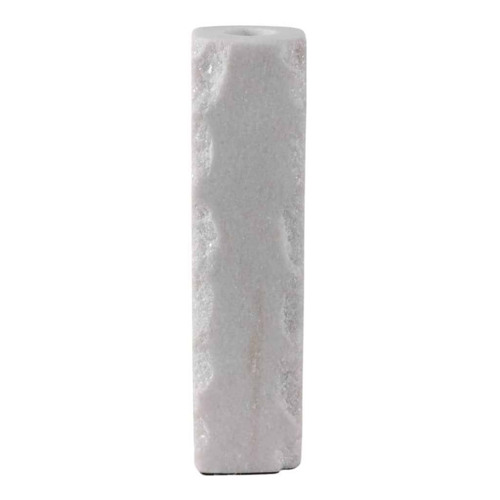 Marble Stone Candle Holder Cylindrical Taper Sleek Sculptural Design