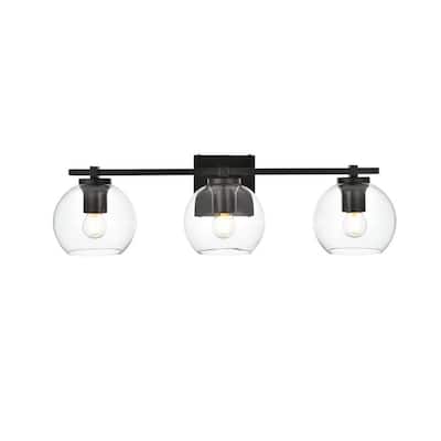 Elegant Lighting LD7311W24 Juelz 3 Light 7" Tall Bathroom Sconce