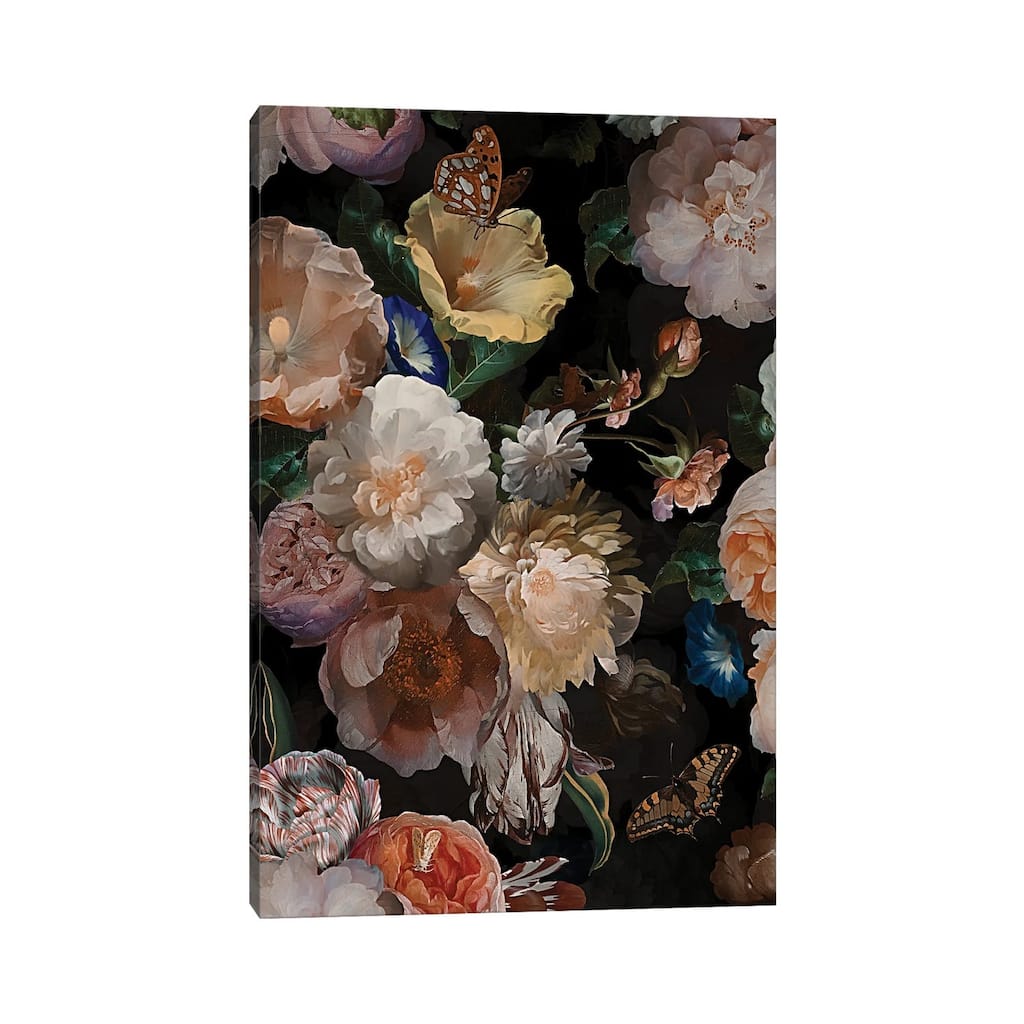 iCanvas "Dutch Antique Flowers" by UtArt Canvas Print