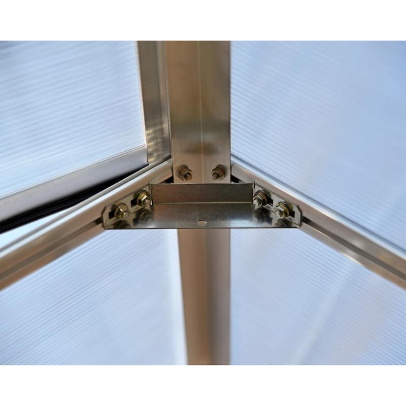 Hybrid 6 ft. Silver/Clear DIY Greenhouse Kit