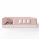 preview thumbnail 36 of 124, Twin/Full/Queen Teddy Fleece Floor Bed with Upholstered Safety Rails and Pocket