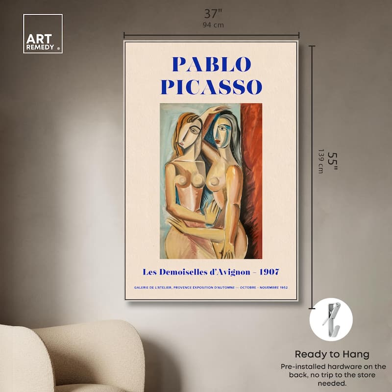Picasso's Avignon Canvas by Art Remedy