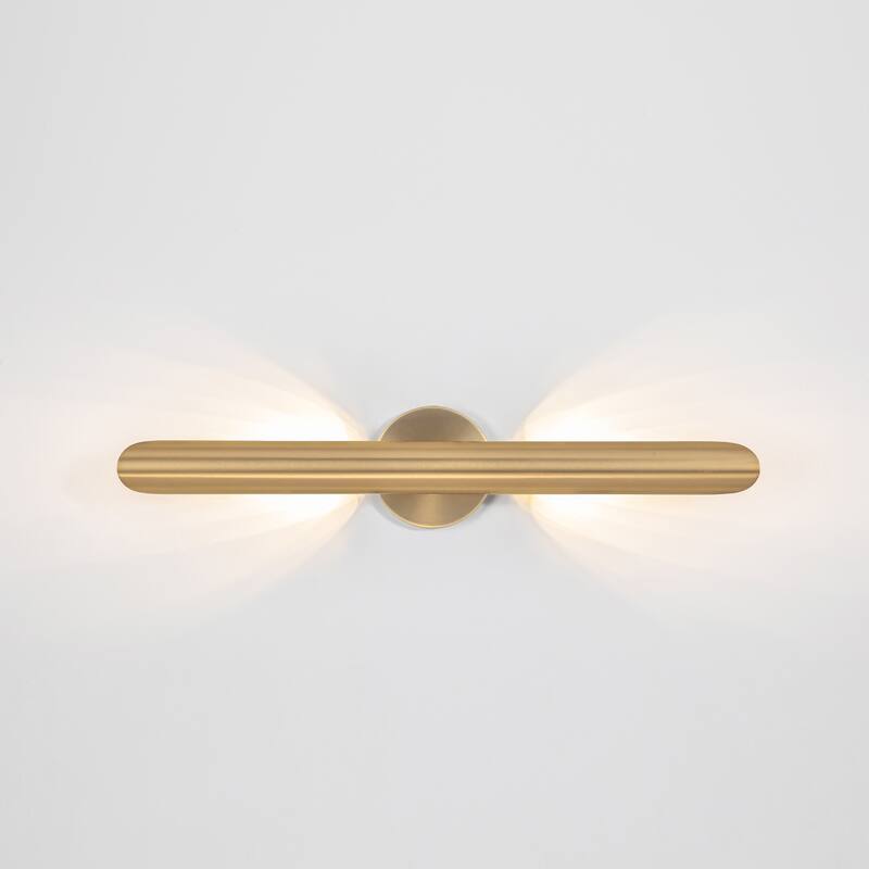 23.6-inch Minimalist Linear Dimmable Bathroom Vanity Light over Mirror Metal LED Wall Sconces Lighting