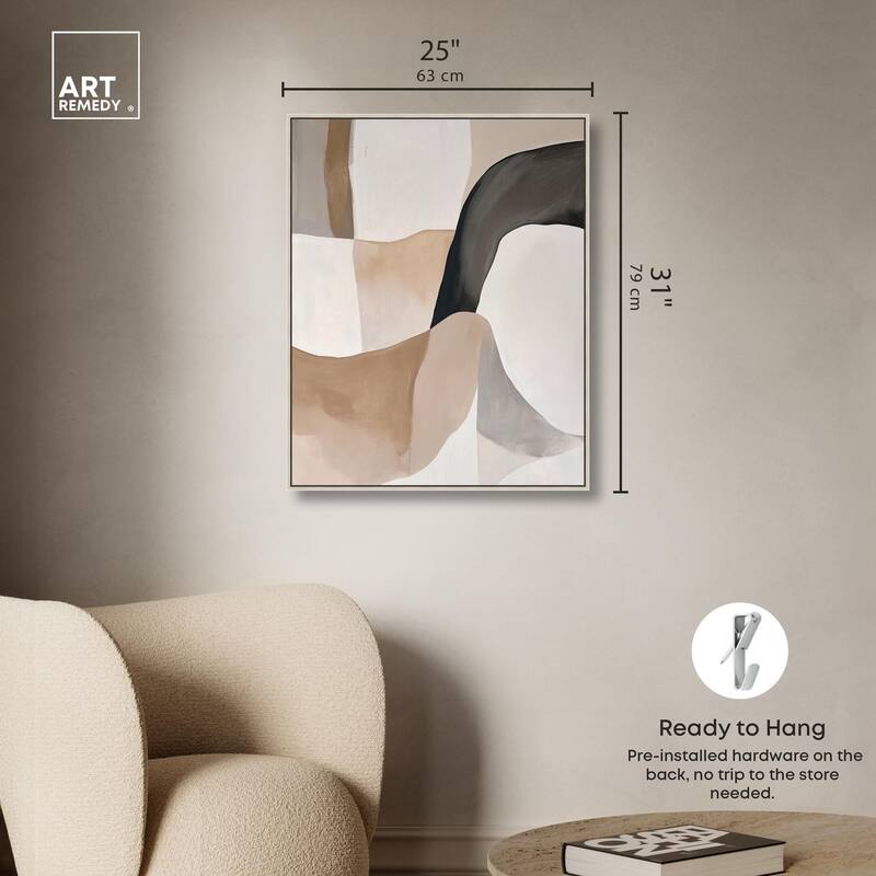 Curvilinear Composition I Canvas by Art Remedy