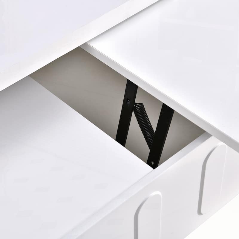 Multi-Functional Adjustable Coffee Table with Hidden Storage Compartment for Living Room