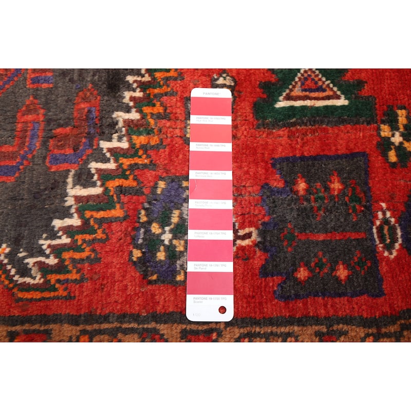 ECARPETGALLERY Hand-knotted Andelz Red Wool Rug - 4'9 x 6'7