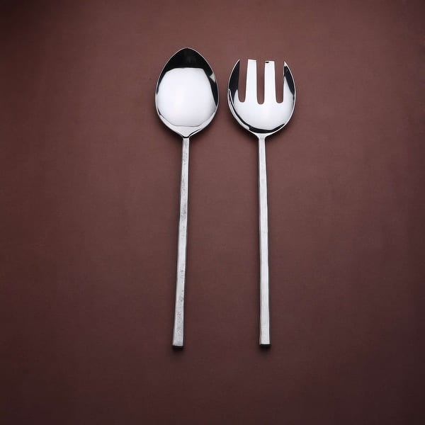 Inox Jason Design 2-piece Nascent Steel Salad Serving Set