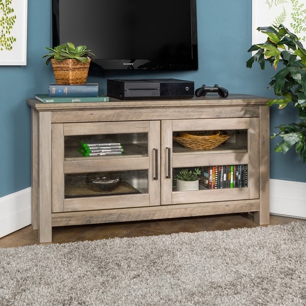 Copper Grove Bow Valley 44-inch Corner TV Stand. Opens flyout.