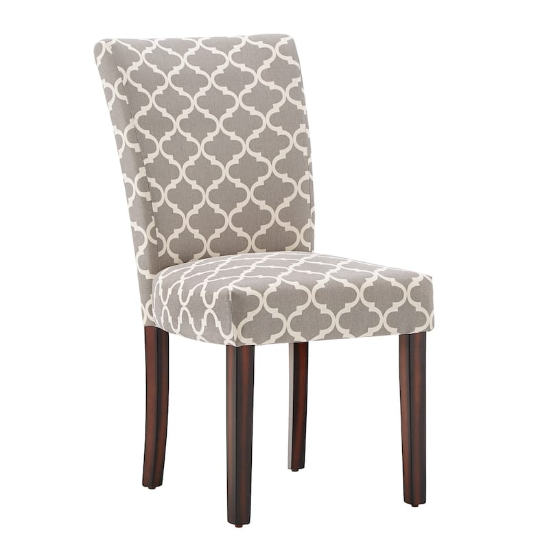 Catherine Moroccan Pattern Fabric Parsons Dining Chair (Set of 2) by iNSPIRE Q Bold