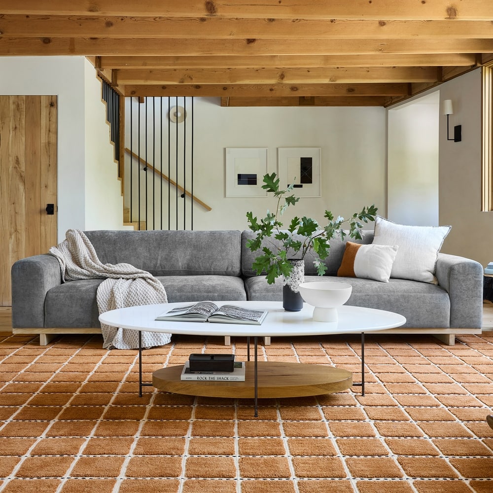 Gretchen Checked Wool Area Rug