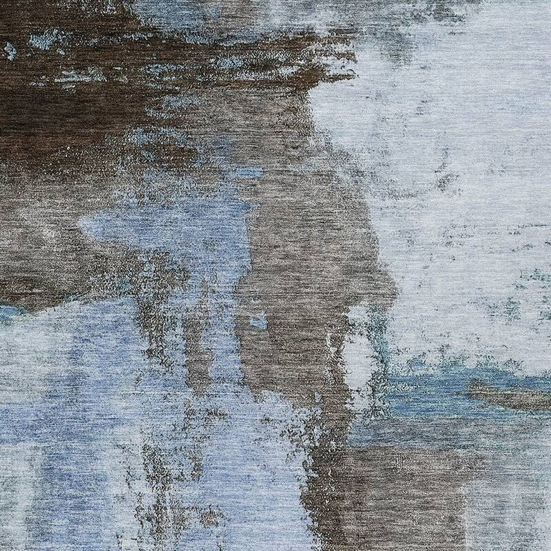 HomeRoots Abstract Transitional Rectangle Outdoor Rug