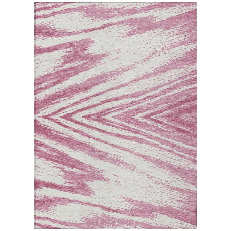 HomeRoots Abstract Transitional Rectangle Outdoor Rug