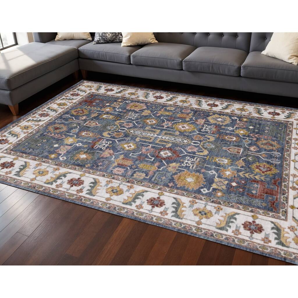 HomeRoots Medallion Modern Rectangle Area Rug - 8' X 10'