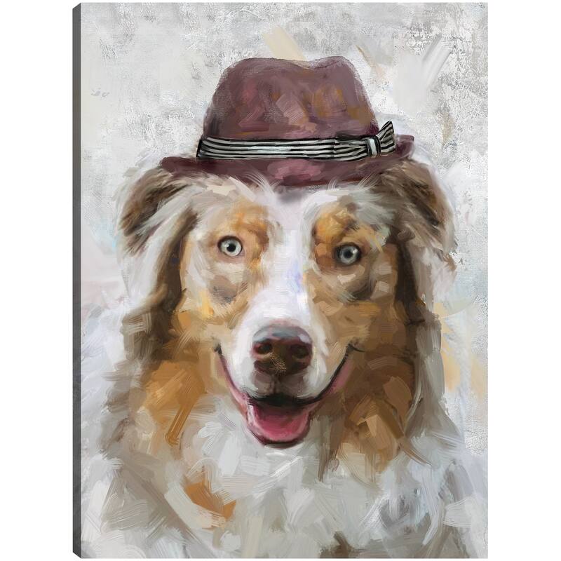 Hat Happy IV By Studio Arts Canvas Art Print