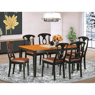 Dining Room Table Set for 8 - Solid Wood Chairs & Table - Cherry Finish - Furniture