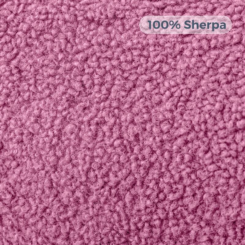 Kids Bean Bag Chair,Sherpa Bean Bag Sofa Couch with Decorative Edges