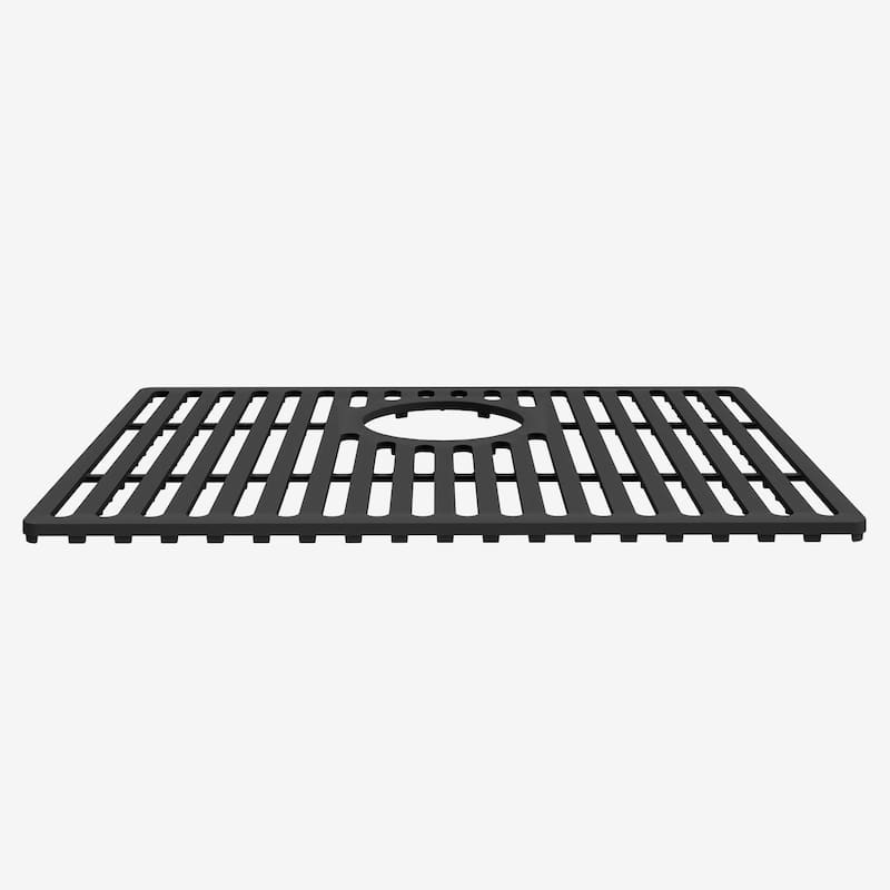 VIGO 19" L X 14" W Silicone Protective Bottom Grid for Kitchen Sink - Matte Black