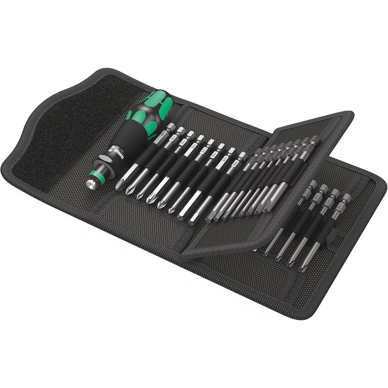 Wera 05059297001 Kraftform Kompact 62 Bits Assortment - Black - Metal